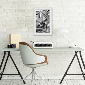 "Restricted Space" Framed Painting Print