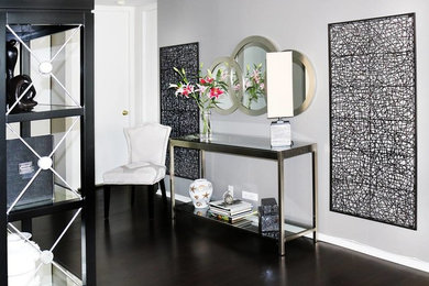 Example of a trendy entryway design in Chicago