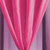 Double Layer Window Curtain Drape, Two-Tone Sheer Curtain, 95x55 Inches, Fuchsia/Purple, 1 Panel