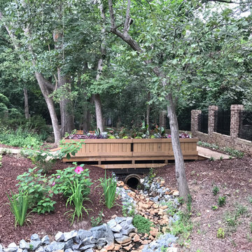 Old World European Craftsman Residence with Woodland Stream Makeover