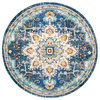 Safavieh Madison Mad473M Traditional Rug, Blue and Light Blue, 10'0"x10'0" Square