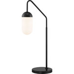 Lite Source - Lite Source LS-23340BLK Firefly - One Light Table Lamp - Firefly One Light Table Lamp Black Frosted GlassTable Lamp, Ab/Glass Shade, E27 Type B 60W.Shade Included:  yesBlack Finish with Frosted GlassTable Lamp, Ab/Glass Shade, E27 Type B 60W.   Shade Included:  yes. *Number of Bulbs: 1 *Wattage: 60W * BulbType: E27 B *Bulb Included: Yes *UL Approved: Yes