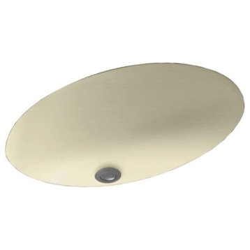 Swan 19x16x5 Solid Surface Undermount Bathroom Sink, Bone
