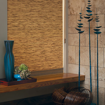 Hunter Douglas Alustra® Woven Textures® Roller Shades and Roman Shades