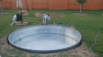Stock Tank with Pump Attached