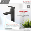 Single Hole Single-Handle Vessel Bathroom Faucet, Matte Black