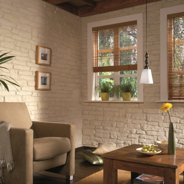 Stone-look rustic wall covering Stone Design Mercurey series white