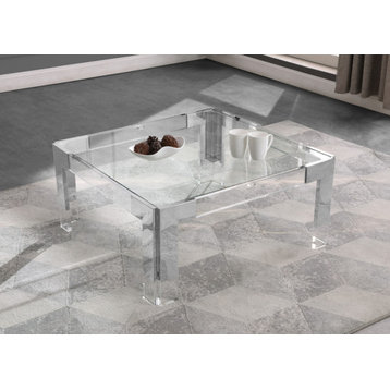 Casper Coffee Table, Chrome, Square