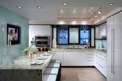 Trendy kitchen photo in Miami