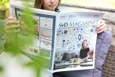 Anna Charlotte in a big interview on the cover of the Swedish magazine SvD