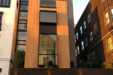 Example of a minimalist exterior home design