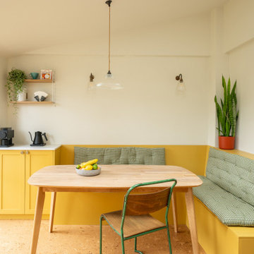 Colourful modern shaker kitchen