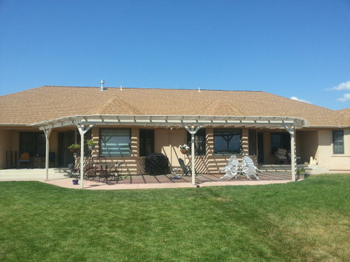 Dividing Wall And Roof For A Shared Patio