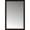37"x56" Custom Framed Mirror, Dark Bronze