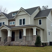 Porch with railing