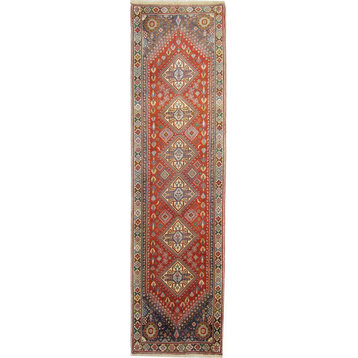 Persian Rug Abadeh 10'1"x2'5" Hand Knotted