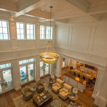 Wall Panels, Columns and Tongue & Groove Box Beam Ceiling