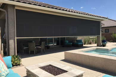 Example of a huge minimalist home design design in Phoenix