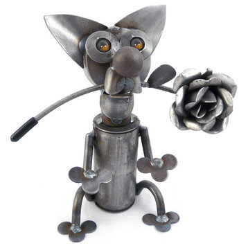Latin Lover Metal Chihuahua Sculpture