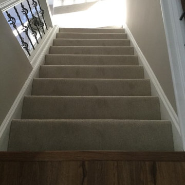 Berggren- Waterproof Locking LVP and Nylon Carpet in Bedrooms/Steps