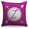 "Letter Z - Arrows" Pillow 20"x20"