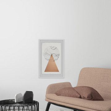 "Marble Effect II" Framed Painting Print