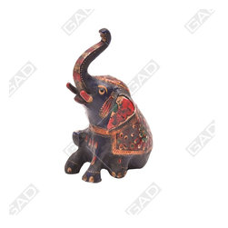 RUSTIC HUED MEENAKARI ELEPHANT - Decorative Objects And Figurines
