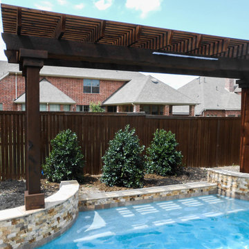 Natural Evergreen Privacy Screening along fence