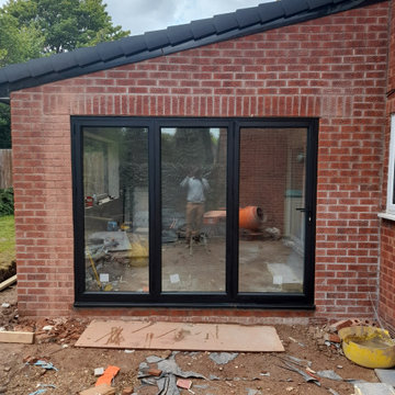 New extension with bifold doors