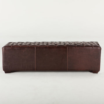 Arabella 58-Inch Bicast Leather Bench
