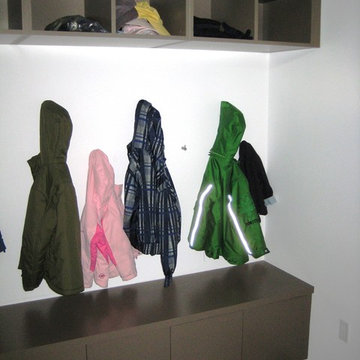 Mud Room for the kids' boots and coats