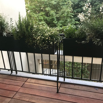 Grand balcon dans le Marais