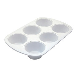CeramaBake 6 Cup Jumbo Muffin Pan in Aluminized Steel - Baking Dishes