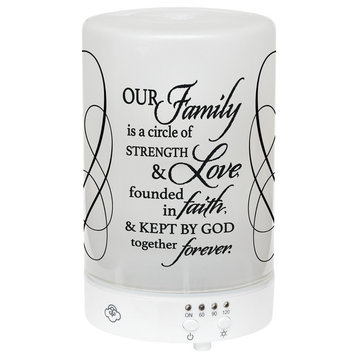 Essential Oil Diffuser, "Our Family Love Faith Forever"