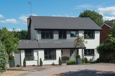 This is an example of a modern house exterior in Hertfordshire.