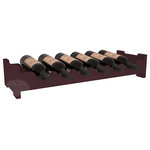 Wine Racks America - 6-Bottle Mini Scalloped Wine Rack, Pine, Burgundy Stain - Decorative 6 bottle rack with pressure-fit joints for stacking multiple units. This rack requires no hardware for assembly and is ready to use as soon as it arrives. Makes the perfect gift for any occasion. Stores wine on any flat surface.