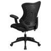Flash Furniture High Back Black Mesh Chair With Nylon Base