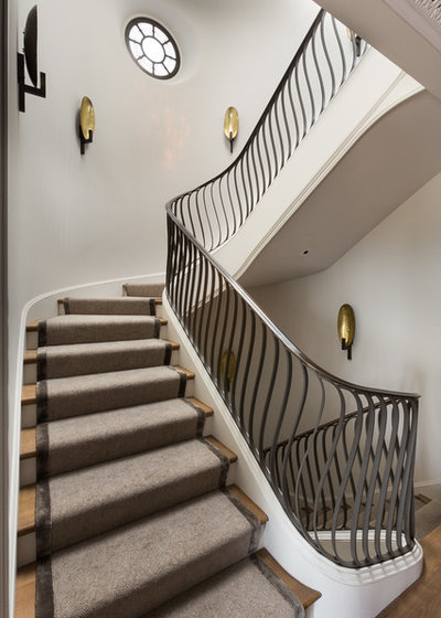 Transitional Staircase by JKA Design