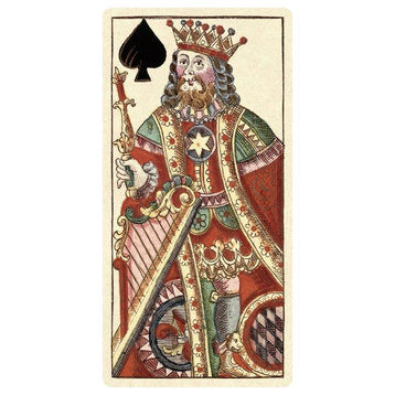 "King of Spades (Bauern Hochzeit Deck)" Paper Art, 14"x26"