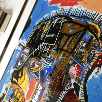 Jean-Michel Basquiat Inspired Foyer