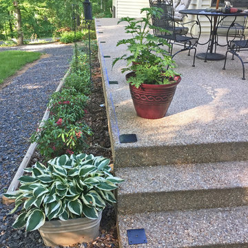 Raised Patio with an Aluminum Railing in Fredericksburg, VA
