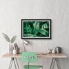 "Fresh Tropical Leaves" Framed Painting Print, 36"x24"