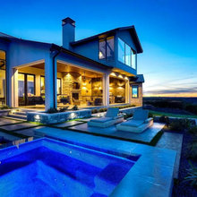 Outdoor patio and kitchen