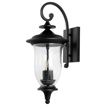 Safavieh Dowell Outdoor Wall Sconce Set of 2 Black