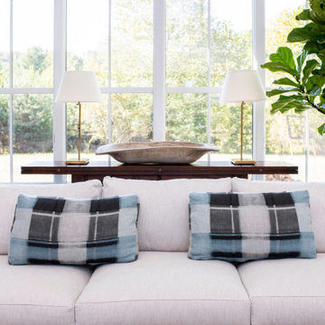 Clean, modern living room