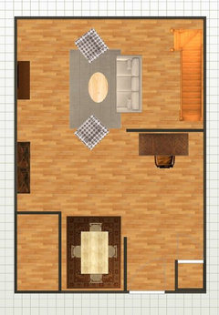 Living and dining room floorplan help