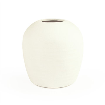 Terracotta Vase, Matte White