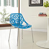 Stencil Dining Side Chair, Blue