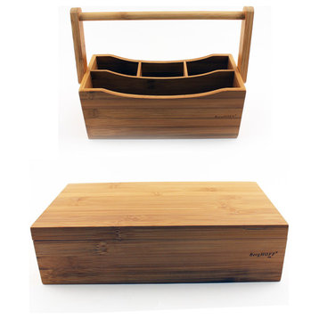 Bamboo Tea Box 2 Piece Set