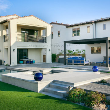 Modern outdoor entertainer in Carmel Valley